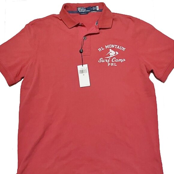 Polo Ralph Lauren Other - NEW Polo Ralph Lauren Polo Shirt! L Montauk Surf  Weathered Red Patchwork "POLO"